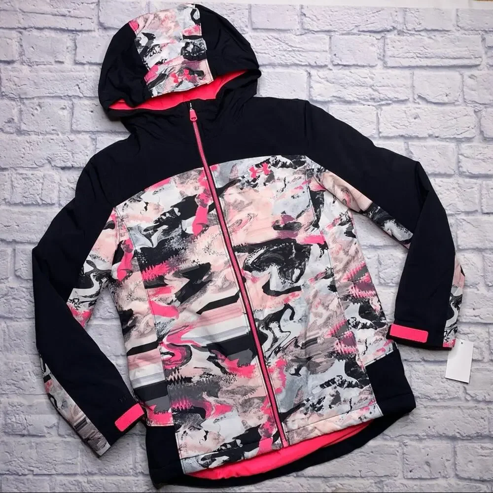 Under Armour Treetop Jacket in Black/Cerise